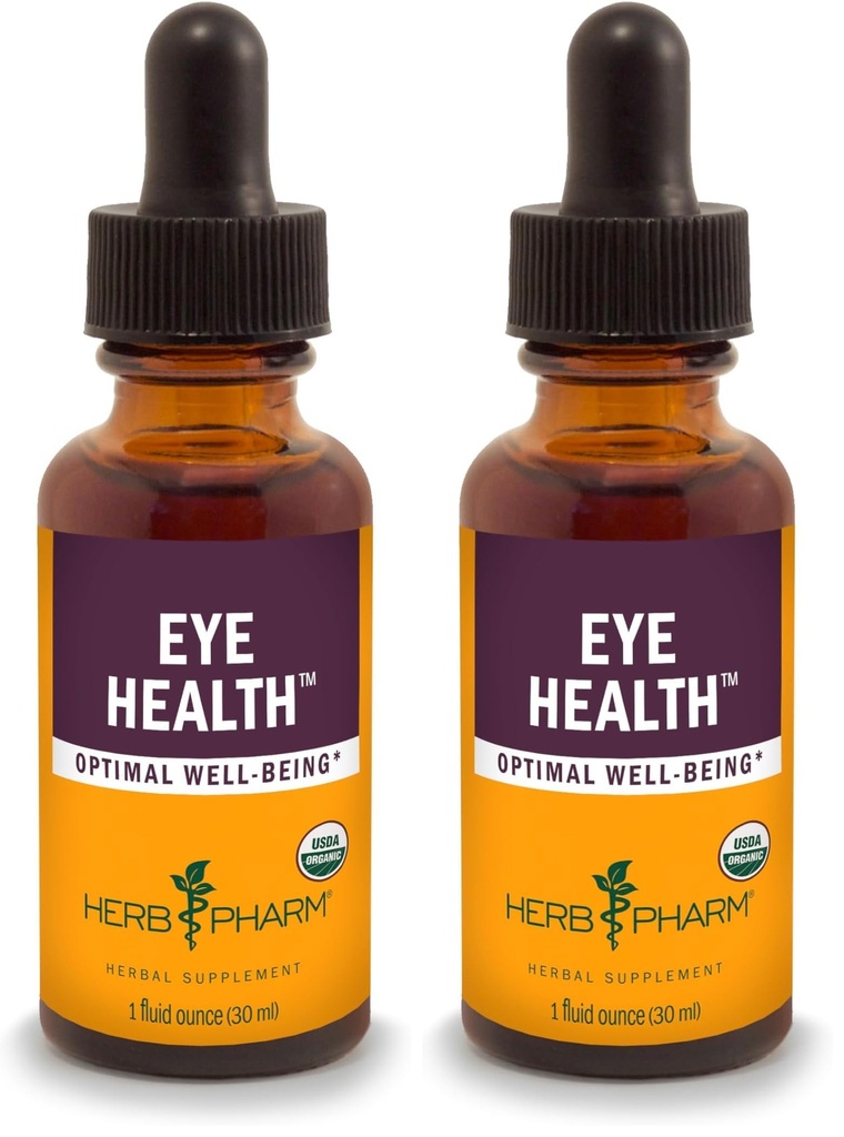 Herb Pharm Eye Health Liquid Herbal Formule s bilberry a Goji Liquid Extracts - 1 Ounce (balení po 2)