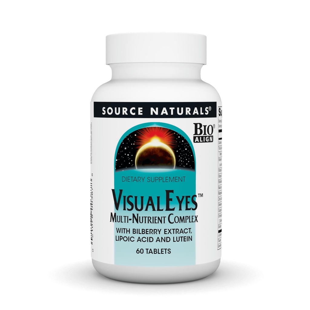 Zdroj Naturals Visual Eyes Dietary Supplement - Multi- Nutrient Complex with Bilberry Extract, Lipoic Acid and Lutein - 60 tablet