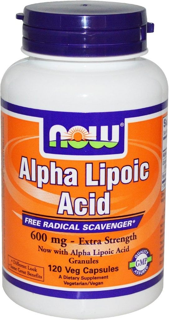 Nyní potraviny Alpha kyselina lipoová 600 mg - 120 Počet (balení po 2)