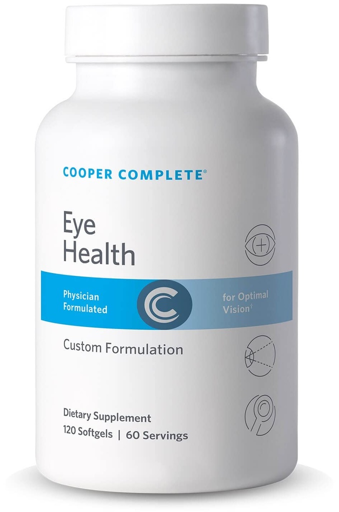 Cooper Complete - Oční doplněk zdraví - Lutein, Meso Zeaxanthin, a Zeaxanthin, Vitamin C & E - 120 Softgels per Bottle. Balení po 2 ks