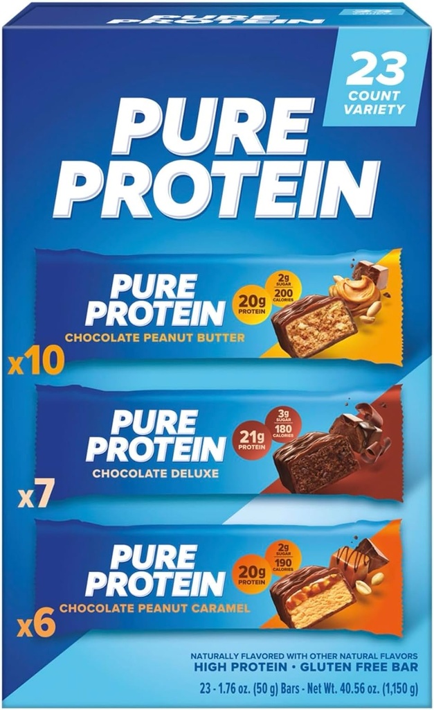 Čisté proteinové tyčinky, Variety Pack, 1.76 oz, 23-ct