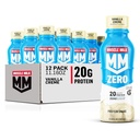 Muscle Milk Zero Protein Shake, Vanilla Crème, 20g Protein, Nulový cukr, 100 kalorií, vápník, vitaminy A, C & D, 4g Fiber, Energizing Snack, Workout Recovery, Balení květen Vars 11.16 Fl Oz (balení po 12)