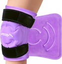 APEXUP Ice Pack for Knee Pain Relief, Large Reuse Wrap After Surgery, Flexible Gel Cold Pack for Injuries, Pain Relief for Back, Rameno, Elbow, Ankle and Leg (Purple, L 1PK)