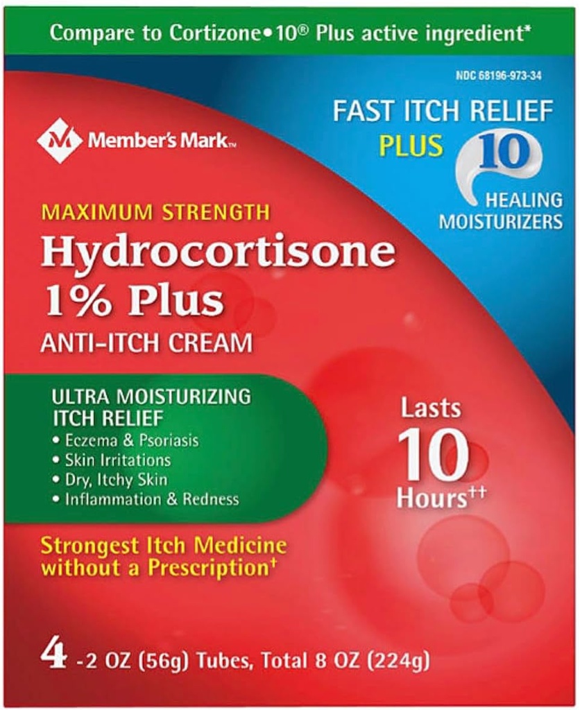 Člen Mark Hydrocortisone Cream 1%, Net Wt. 4x2 oz. = 8 oz.