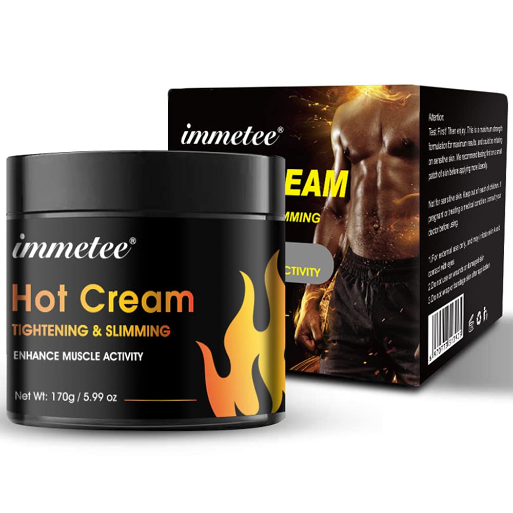 Hot Cream pro Belly Fat Burner, Hot Cream Cellulit a Fat Burner, Sweat Fat Burning Gel, Workout Enhancer pro Shaping Waist, Abdomen a Buttocks hubnutí krém pro muže a ženy-170g
