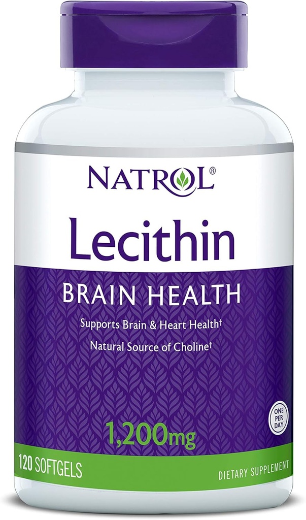 Natrol SOYA Lecithin Minerální dodatek, 1200 mg, 120 Počet