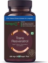 Čisté Trans Resveratrol 500 mg s Bio Perine Anti Aging Kožní péče Antioxidant dodatek pro srdeční zdraví a denní imunitní podpora 30 Veg Kapsle 124; pro Superior Absorpce