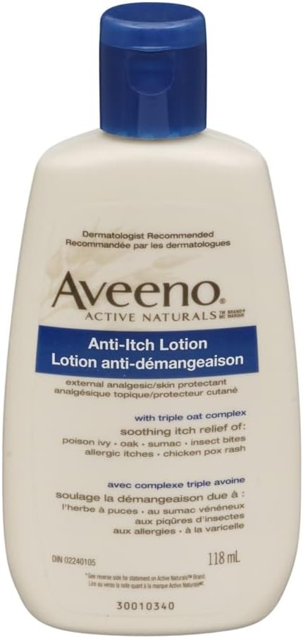 Aveeno Anti- Itch Koncentrovaný krém s Calamine a ovesné vločky, Skin Protective for Fast- acting Itch Relief from Poison Ivy, Insect Bites, Chick Pox, and Alergic Itches, 4 fl. oz