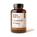 Utzy Naturals Vitamin K2 PHARMAN124; 180 mcg MenaQ7 ® Forma K2 PHARMAN124; Vyrobeno v USA PHARMAN124; 60 Kapsle