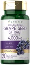 Carlyle Grape Seed Extract 4,000mg CLAS124; 120 Rychlé uvolnění Kapsle 124; Standardizovaný Extract Complex s polyfenoly CLAS124; Non- GMO, gluten zdarma dodatek
