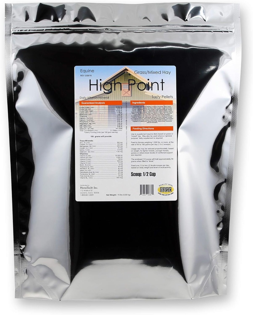 HorseTech High Point Pellets Daily Vitamin Mineral (15 liber.)