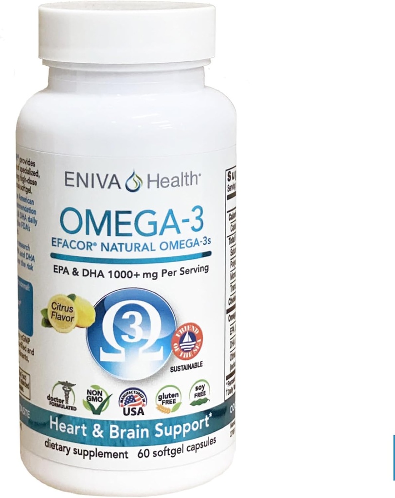 Eniva Omega33 Fish Oil High EPA / DHA Premium Fish Oil Denní dodatek (60 čepice)