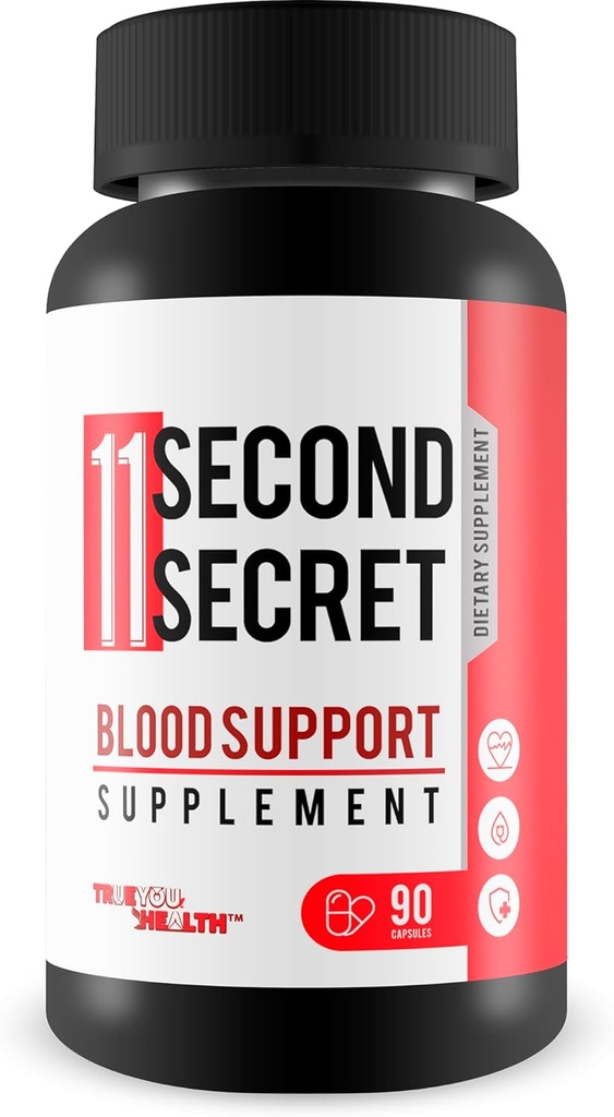 11 Second Secret Blood Support Supplement - Naše nejlepší Cukr Zdraví Krevní Zdraví Formule - Pokročilý krevní Zdraví Formule - Kurkuma Berberine Skořice Gluco Supplement