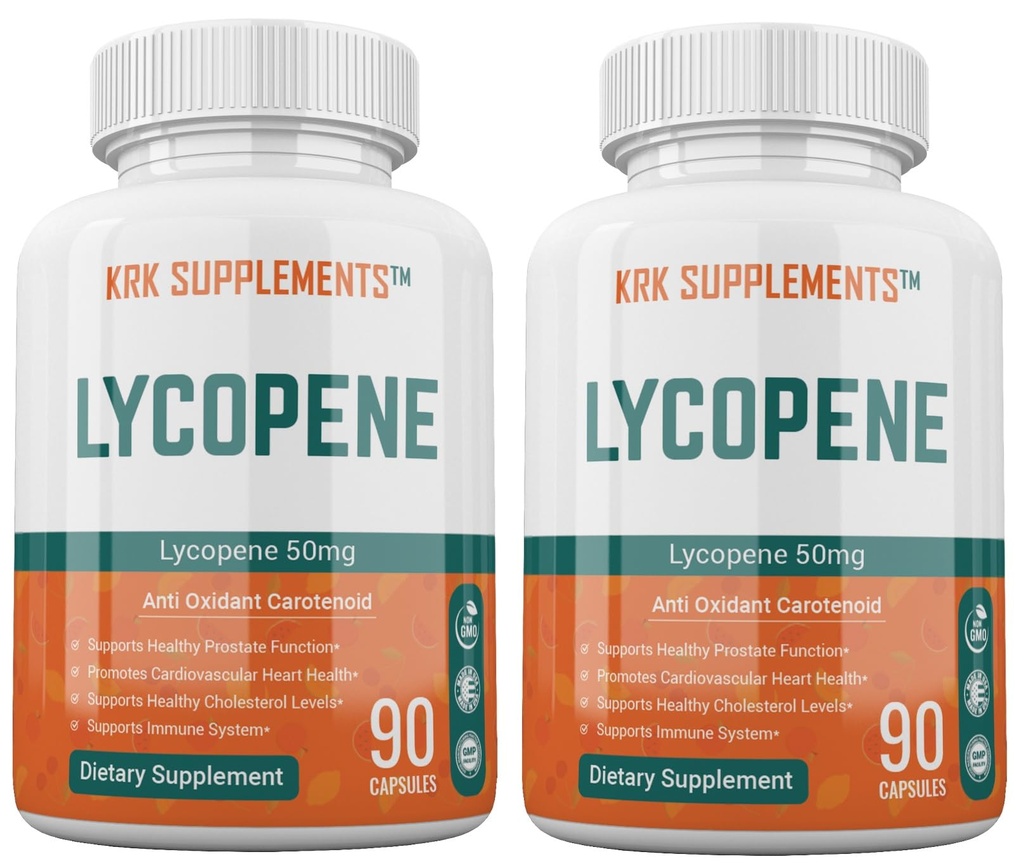 2 Lahvičky Lycopene 50 mg 180 Celkové tobolky