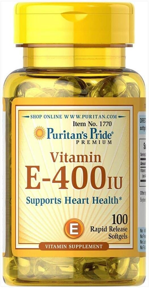 Puritan 's Pride Vitamin E 400 IU Softgels, 100 Počet
