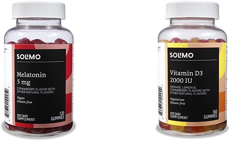 Základy Melatonin a vitamin D3 Gummies Bundle (2 balení)