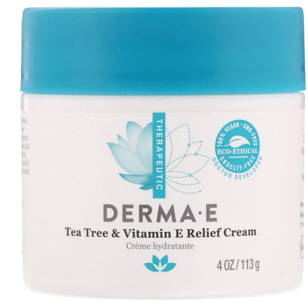 Derma E Tea Tree a vitamín E Relief Cream, balení po 2