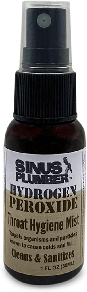 Sinus Plumber Hydroxid peroxidu Sore Krční sprej Čištění, Kalmy a ochrany, studená a chřipka Vzorec