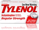 Tylenol Reg Strngth 100' s Velikost 100ct Tylenol 325 Mg Pravidelné síly Reliever bolesti