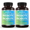 Zentastic Probiotika & Prebiotika Dodatek - 50 Miliardy CFU - pro muže a ženy imunitního a trávicího zdraví - 16 Strains - Odklad - 120 Zpožděné uvolnění Veggie Kapsle