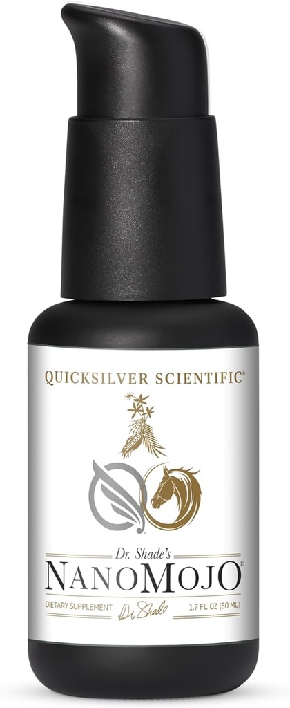 Quicksilver Scientific NanoMojo - Male- Specific Endurance Elixir & Energy Boost Support - 19 Byliny včetně Epimedium pro muže, Rhoddiola Extract, Herbal Ginseng, a Adaptogenní Byliny (1.7oz / 50ml)