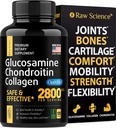 Glucosamine Chondroitin MSM Kapsle - Dodatek pro společnou podporu pro dospělé, 2800 mg Triple Strength Vitamíny: Glucosamine HCL, Chondroitin Sulfát s OptiMSM - Redukuje Joint Discomfort, 120 Kapsle