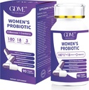 Probiotika 180 Miliardy CFU 18 Strava obsahuje Organic Prebiotic Cranberry Probiotický dodatek Digestion Imunity for Women 's Health, Non Soy Gluten Dairy Free 90 Vegetariánské kapsle