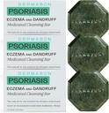 Dermabon 2% Coal Tar Psoriasis Body Wash & Eczema Bar Soap (3 Pack) Yellow 124; Control and Relieve Psoriasis, Eczema, Dermatitis, and Dandruff Yellow 124; Active Ingredient Coal Tar Body Wash