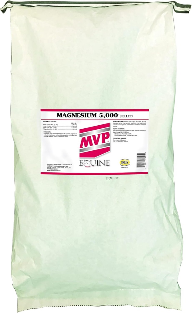 MVP Magnesium 5000 (50lb Bag) Zklidnění / metabolismus / podpora svalové funkce pro koně