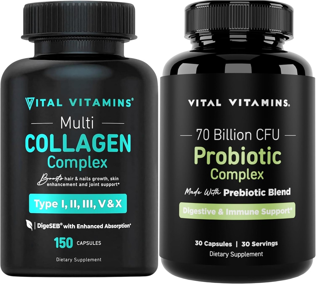 Vitální vitaminy Multi kolagen Kapsle + Probiotický komplex