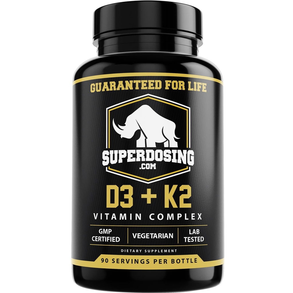 Nejlepší hodnota Max síla 10,000 iu vitamin D3 a 1500 mcg vitamin K2 doplňky 1 láhev Pk D3K2 vitaminy a doplňky pro zdraví. D3-K2 MK4 Kapsle, Nejlepší K2D3 vitamin pro imunitní systém.