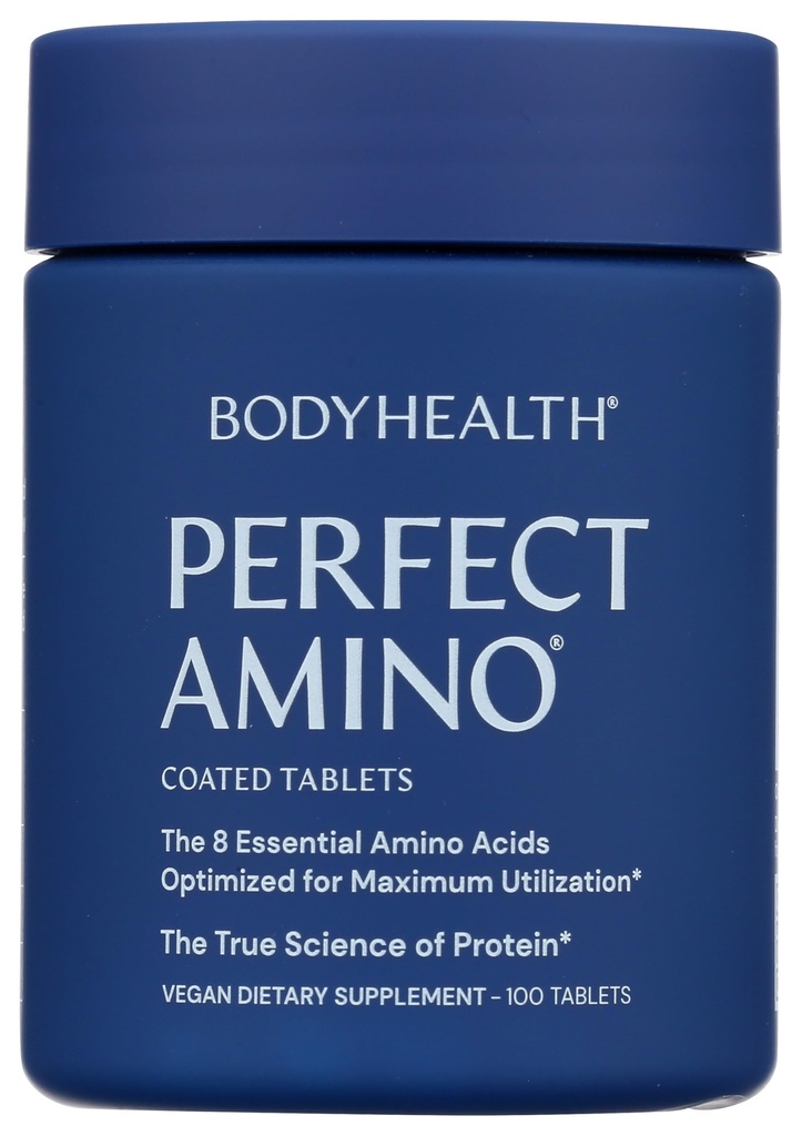 PerfectAmino (100 ct) Snadno spolknout tablety, esenciální aminokyseliny dodatek s BCAA, Vegan protein pro Pre / Post cvičení & Muscle Recovery s lysin, tryptofan, Leucin, Methionin
