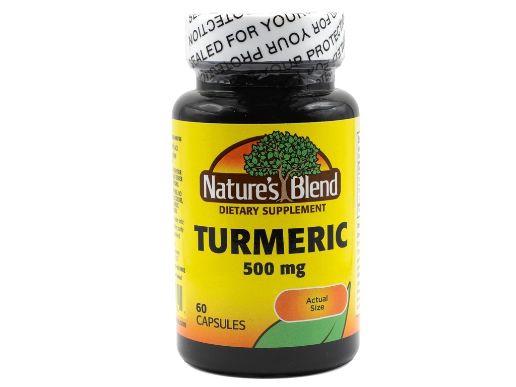 Přírodní míchaná kurkuma 500 mg 60 tobolek