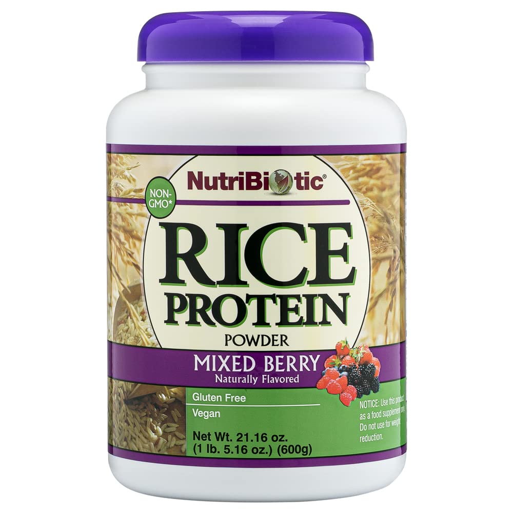 Nutritional Biotic - Směs kukuřičných rýžových bílkovin, 1 Lb 5 Oz (600g) Oz 124; Low Carb, Keto- Friendly, Vegan, Raw Protein Powder 124; Pěstované a zpracované bez chemických látek, GMO nebo gluten 124; Easy to Digest & Nutrient- Rich