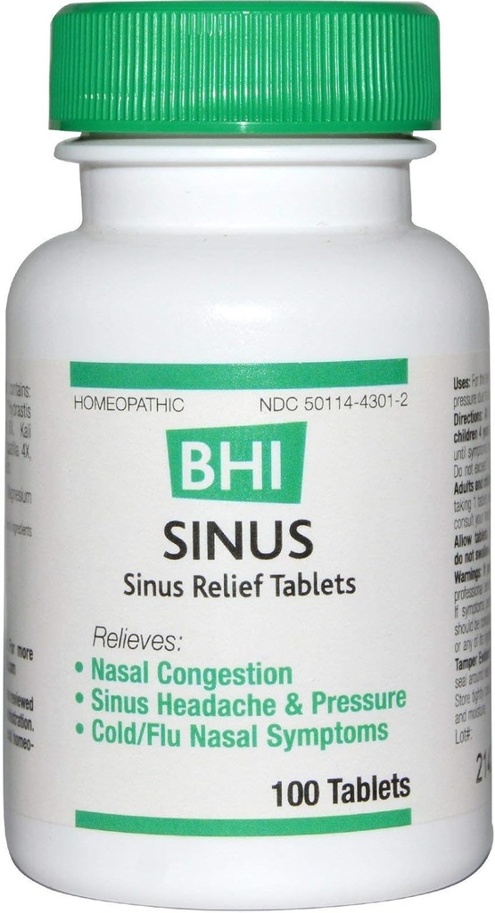 BHI Sinus Relief Tablety 100 Ct