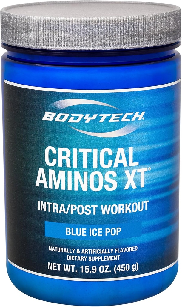 BODYTECH Kritické Aminos XT Intra / PostWorkout Blue Ice Pop - podporuje svalové zotavení (12.4 Ounce Powder)