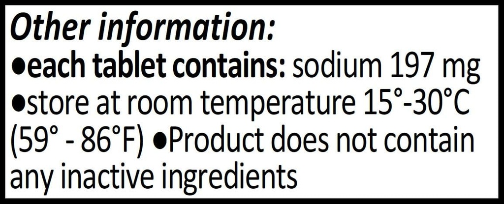 Chlorid sodný 500 mg (0, 5 gramu), USP Normal Salt Tablets - 200 tablet CitraGen Pharmaceuticals, Inc.