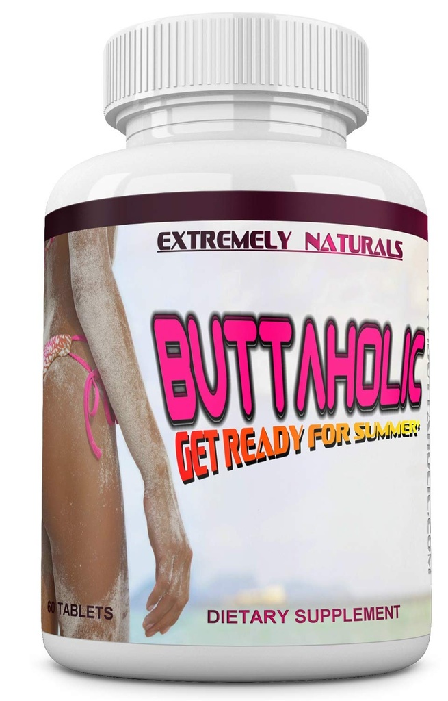 BUTTAHOLIC ženské zadek rozšíření pilulky. Booty Enhancement. Sežeň větší a Curviera Buttse. Extrémní Glutes Enhancer. 60 tablet