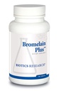Biologický výzkum Bromelain Plus laktóza zdarma mlékárenské zdarma stravovací podpora, podporuje zdravé a vyvážené fyziologické cesty, svalová relaxace a komfort, Bromelain 2500 MCU g, Papain 100 Tablety