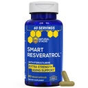 Resveratrol Dodatek - 250mg Trans- Resveratrol & 10mg Trans- Pterostilben - Antioxidanty Dodatek s 200mg Red Wine Extract - Extra síla Stárnutí Podpora - 60 japonské Knotweed Kapsle