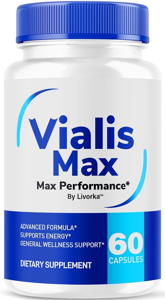 Vialis Max pilulky pro muže - Oficiální Vialis Max Premium Mužské Support Formule pro rychle působící energii, Vytrvalost a výkon, VialisMax Kapsle Advanced Formule, 60 Kapsle pro 1 měsíc