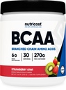 Nutricost BCAA Powder (Strawberry Kiwi, 30 Servings) - Optimální poměr 2: 1: 1