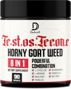 90 Kapsle - 8in1 Horny Kozí Tráva pro muže, Tribulus Terrestris, L- Arginin, Maca Root, Tongkat Ali, Beet Root - Energy Workout Muscle Svalová síla Podpora
