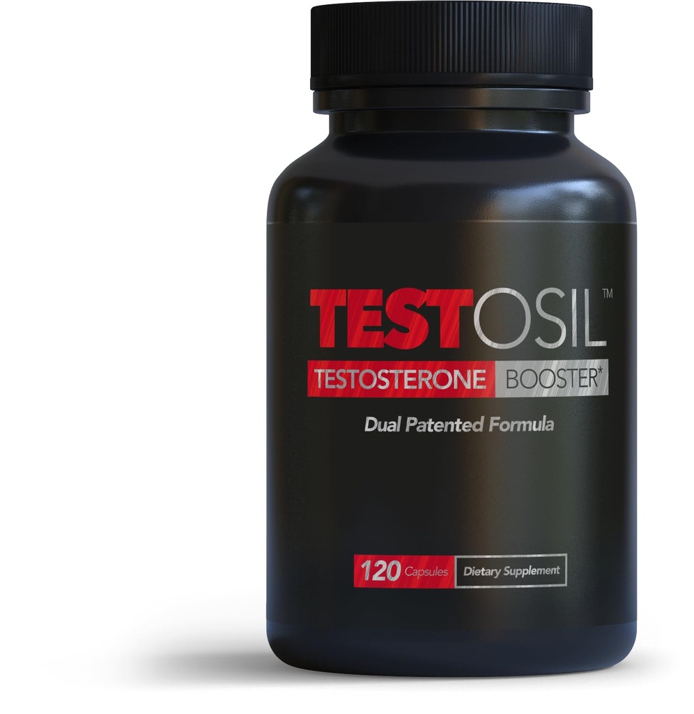 Leading Edge Health Testosil - Testosteron dodatek pro muže - 120 Testosteron Booster Kapsle s Ashwagandha, Fenugreek & D- Aspartic Acid - pro energii, svalové zdraví a vitalitu