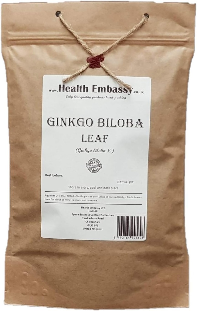 Zdravotní velvyslanectví Ginkgo Biloba Leaf 124; Ginkgo Biloba L 'I124; Bylinný čaj (50g)