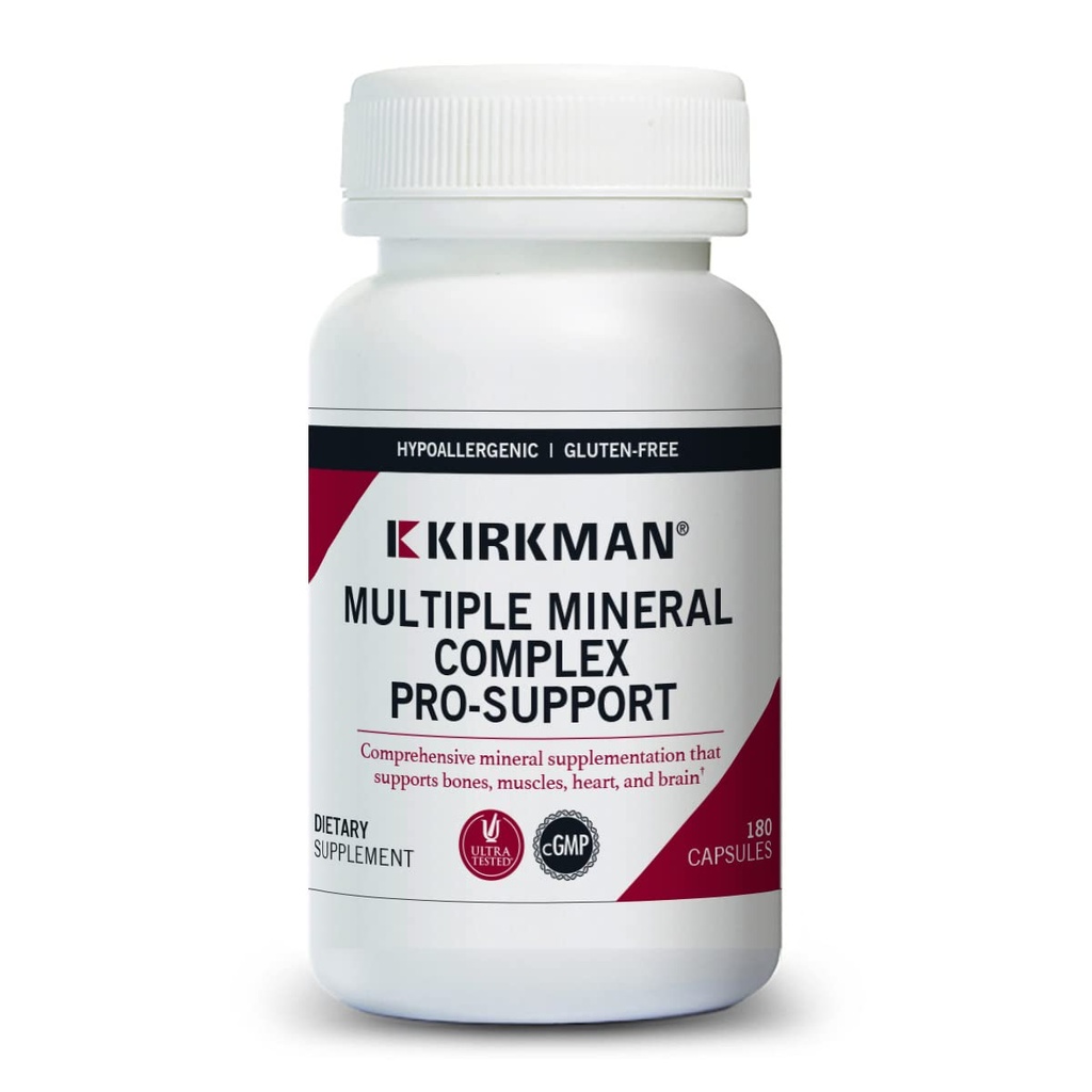 Kirkman Multiple Mineral Complex Pro- Support - Hypoalergenní 124; 180 Vegetariánské kapsle 124; Minerály