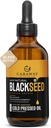 CARAWAY Organický černý olej z řas - Cold Pressed Nigella Sativa Oil - čistý a nerafinovaný - Bohatý na tymochinon pro imunitní podporu, vlasy a péči o pleť 124; skleněná láhev