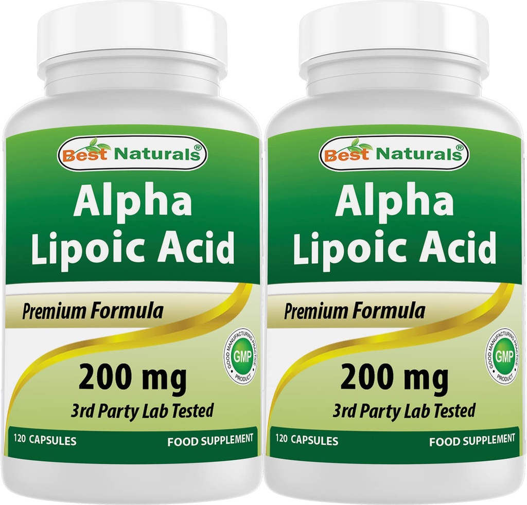 Nejlepší Naturals Alpha Lipoic Acid 200 Mg 120 Kapsle (120 Počet (balení po 2))