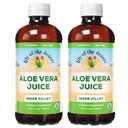 Lily Of The Desert Organic Aloe Vera Juice 2-Pack - Vnitřní filet, Natural Gut & Digestive Support, Žaludek Relief, 32 Fl Oz Ea
