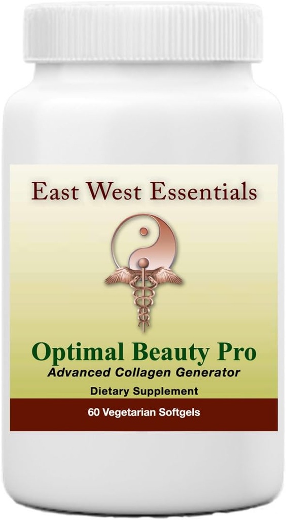 Optimální Beauty Pro - Dietní dodatek East West Essentials - Promotes Silnější, Zdravější vlasy - Pomáhá stavět kolagen - Snižuje jemné čáry & vrásky